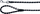 Rrip qeni Trixie Cavo Leash, 1 m, L–XL, i zi me argjend