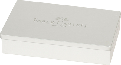 Kuti lapsash Faber-Castell, për 36 lapsa, çelik, argjendt me të zeza