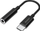 Adapter audio Genius ACC-C100, USB-C në 3.5mm, stereo, i zi