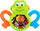 Lodër për bebe Silly Froggy, me tinguj kërcitës, top rrotullues si kaleidoskop, jeshile