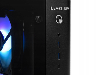 PC гејминг Level Up J21 Ryzen 5, RTX 5070, 64GB RAM, 1TB SSD, Windows 11 Pro, црн