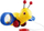 Lodër për tu tërheq Busy Bee Learning Road, bletë plastike me zhurma dhe rruaza, e verdhë