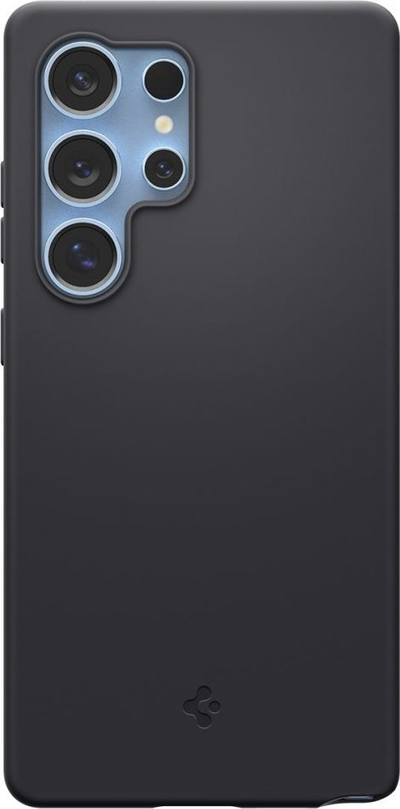 Mbrojtëse telefoni Spigen Silicone Fit MagSafe për Samsung Galaxy S25 Ultra, silikoni, e zezë
