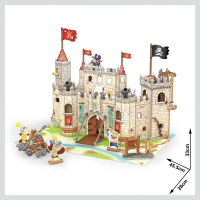 Puzzle 3D CubicFun Pirates Castle, kështjellë piratësh