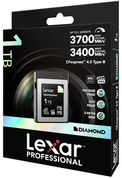 Kартичка меморија Lexar Professional DIAMOND 1TB, CFexpress 4.0 Type B, 3700MB/s