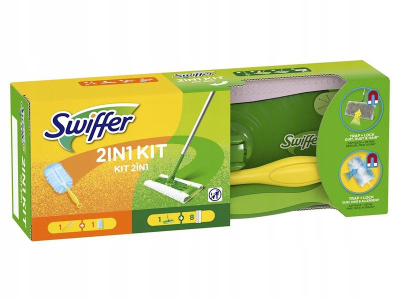 Set pastrimi Swiffer Dry Cleaning Starter Kit, leckat e thata, shumëngjyrësh