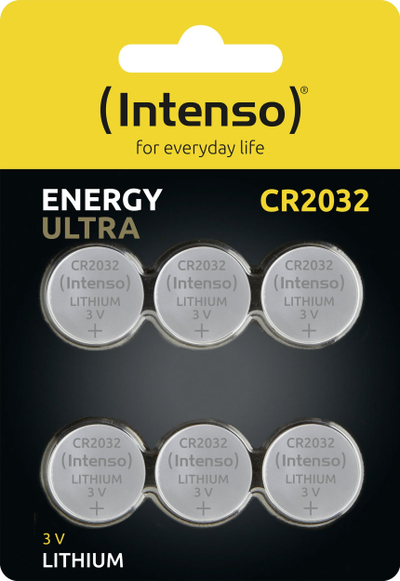 Bateri Intenso CR2032, 220 mAh, paketim me 6 copë
