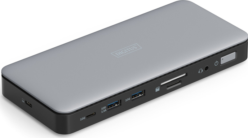 Docking station Digitus USB C, 11 porta, 3x 4K, gri