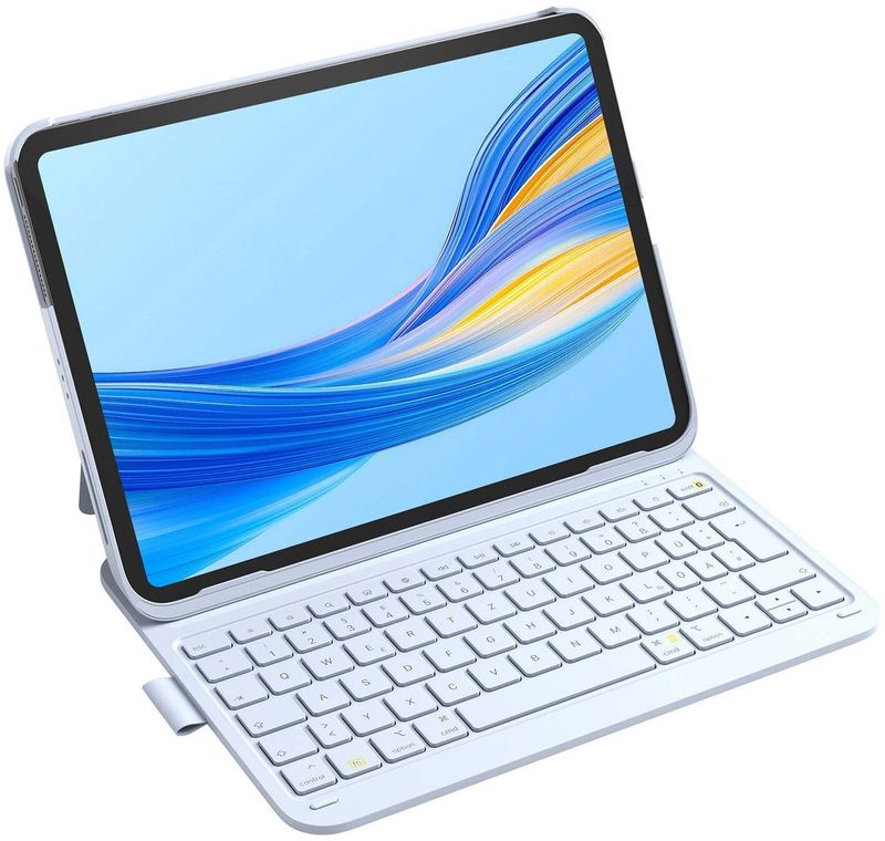 Tastierë Bluetooth Inateck për iPad 13", layout QWERTZ, blu