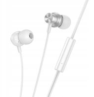 Kufje me tela Hoco M110, 3.5mm, me mikrofon, argjendi