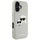 Mbulesë telefoni Karl Lagerfeld HC 3D Rubber Double Heads për iPhone 16 6.1", TPU silikon, bezhë