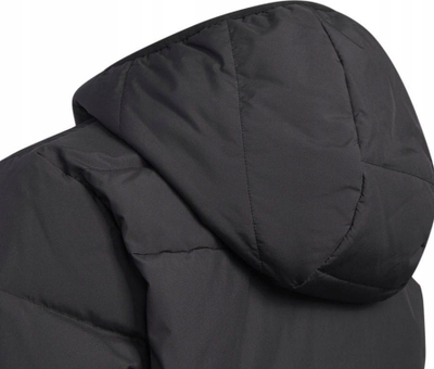 Xhaketë për kalamaj Adidas Frosty Jr HM5205, me pupla, me kapuç, e zezë