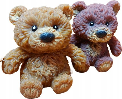 Антистрес играчка Хипо Медо, меко мече со зрнца, 7cm, повеќебојна