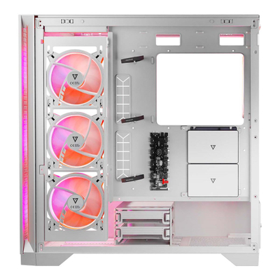 Kutia kompjuterike Modecom Volcano Expanse T Apex ARGB, MIDI, ATX, e bardhë