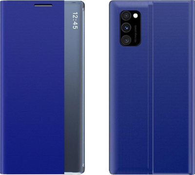 Куќиште за телефон Xiaomi Poco X4 NFC, New Sleep Cover, со преклопен капак, сино
