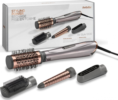 Stiluese për flokë BaByliss Air Style AS136E, 1000 W, rozë