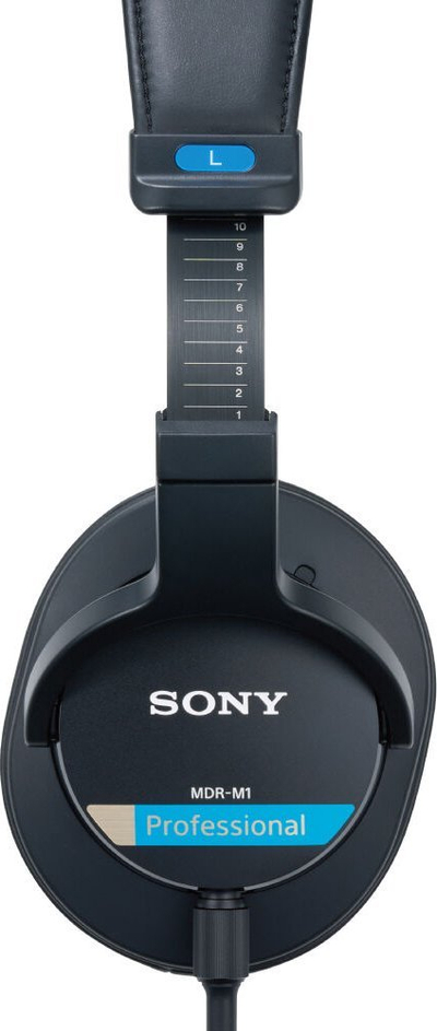 Слушалки Sony MDR M1, над уво, со кабел, црни