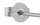Mbërthyese vathi Brilio, ari i bardhë