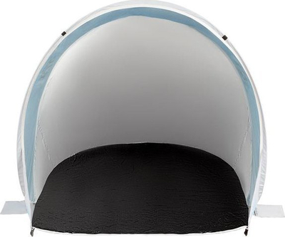 Çadër plazhi Nils Camp NC3173, që çahet vetë, me dysheme, blu gri