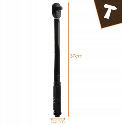 Динамометриски клуч БИГСТРЕН 26079, 3/8", 7–112Nm, металик