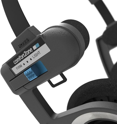 K слушалки Koss Porta Pro Mic Remote, со микрофон, со кабел, црни