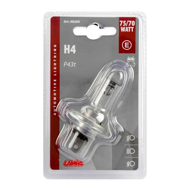 Lampa H4 24v 75-70w Blister P43t