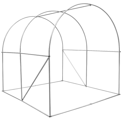 Serë tunel Saska Garden Greenhouse, 200x200x200 cm, PE e përforcuar, e bardhë