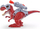 Lodër dinosauri robotik ZURU Robo Alive T-Rex 7132, interaktive, me lëvizje, e kuqe