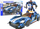 Lodër ndërtimi Lean Toys Speed Mecha FUTE GT, 355 pjesë, 2 në 1 makinë dhe robot, blu