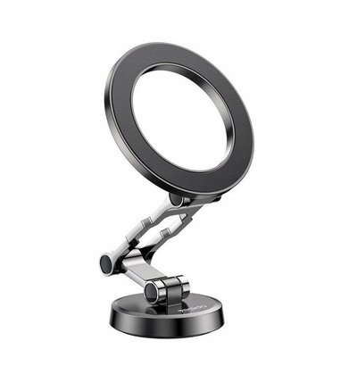 Mbajtëse magnetike telefoni Yesido C103, rrotullim 360°, metal, argjendtë