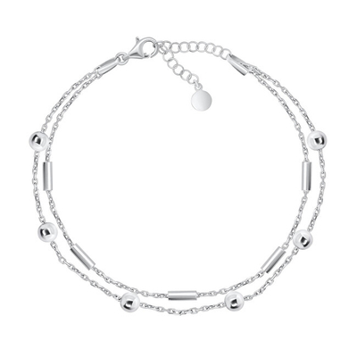 Byzylyk për femra Brilio Silver BRC134W, 20cm, e argjendtë