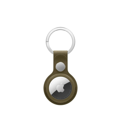 Apple AirTag FineWoven Key Ring, Dark Olive