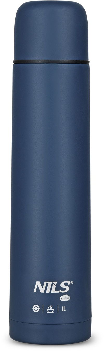 Termus udhëtimi NILS Camp NC3804, 1L, çelik inox, gri