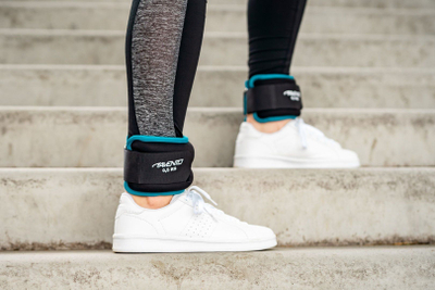 Pesha për kyç Avento Wrist &amp; Ankle, 0.5 kg copa, neopren, të zeza me blu