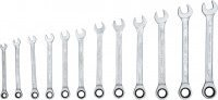 Set çelësash me mekanizëm Brilliant Tools BT013112, 12 copë, 8-53mm, ngjyrë argjendtë