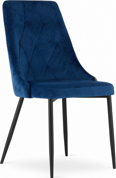 Set karrigesh Imola, velur, 4 copa, blu navy, këmbë të zeza