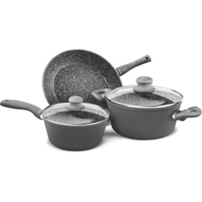 Set tenxhere Lamart LT1177, 3 copë, të hirta të errëta