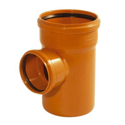 Tes kanalizimi Wavin PVC, 160 mm, kënd 90°, portokalli