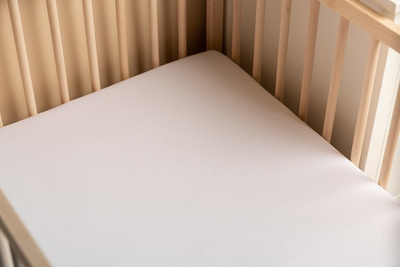 Çarçaf për bebe Sensillo Bamboo, 120x60 cm, antialergjik, i bardhë