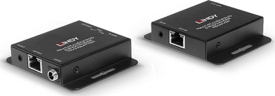 Sistem transmetimi HDMI Lindy I/O Extender 38208, 4K, deri 50m CAT6, i zi