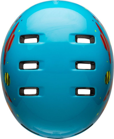 Kaskë biçiklete për kalamajt Bell Lil Ripper, In-Mold, XS 45-52 cm, e kuqe me shkëlqim