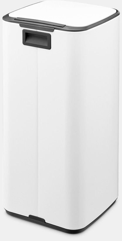 Kosh plehrash Brabantia me pedale, 30L, katror, i bardhë