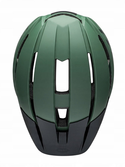 Helmetë biçiklete për kalamaj Bell Sidetrack II, madhësi 47-54 cm, jeshile mat