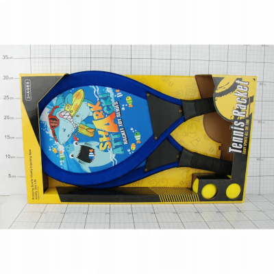 Set raketash Colorful Rackets Shark Attack, 2 raketa, 2 topa, shumëngjyrësh
