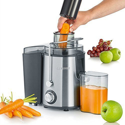 Shtrydhëse frutash e perimesh Severin, 400 W, 500 ml, i zi / hirtë
