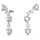 Vathë për femra Swarovski Mesmera Crystals, të argjendtë