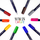 Set stilolapsa brushë Tombow Fudenosuke WS-BH-10P, 10 copa, shumëngjyrësh