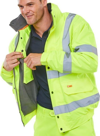 Xhaketë pune Beeswift High Visibility Bomber, XL, reflektuese, e verdhë