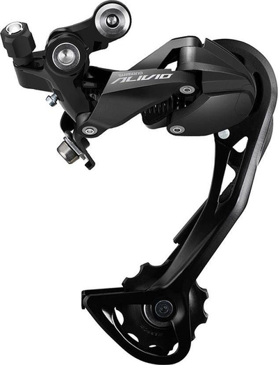 Kambio e pasme Shimano Alivio, 9 marshesh, Shadow SGS, e zezë