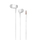 Kufje in-ear Denmen DR02, lidhje 3.5 mm, me mikrofon, të bardha